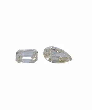 0.77 ct PEAR & EMERALD NATURAL ORANGE DIAMOND SET OF 2 ANL-S20-14