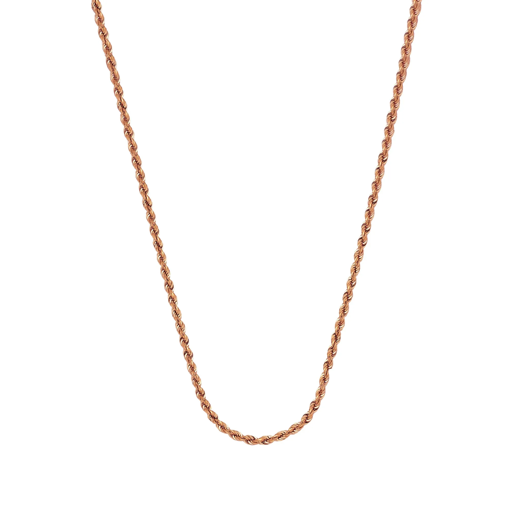 1.05mm Diamond Cut Rope Chain - 16"