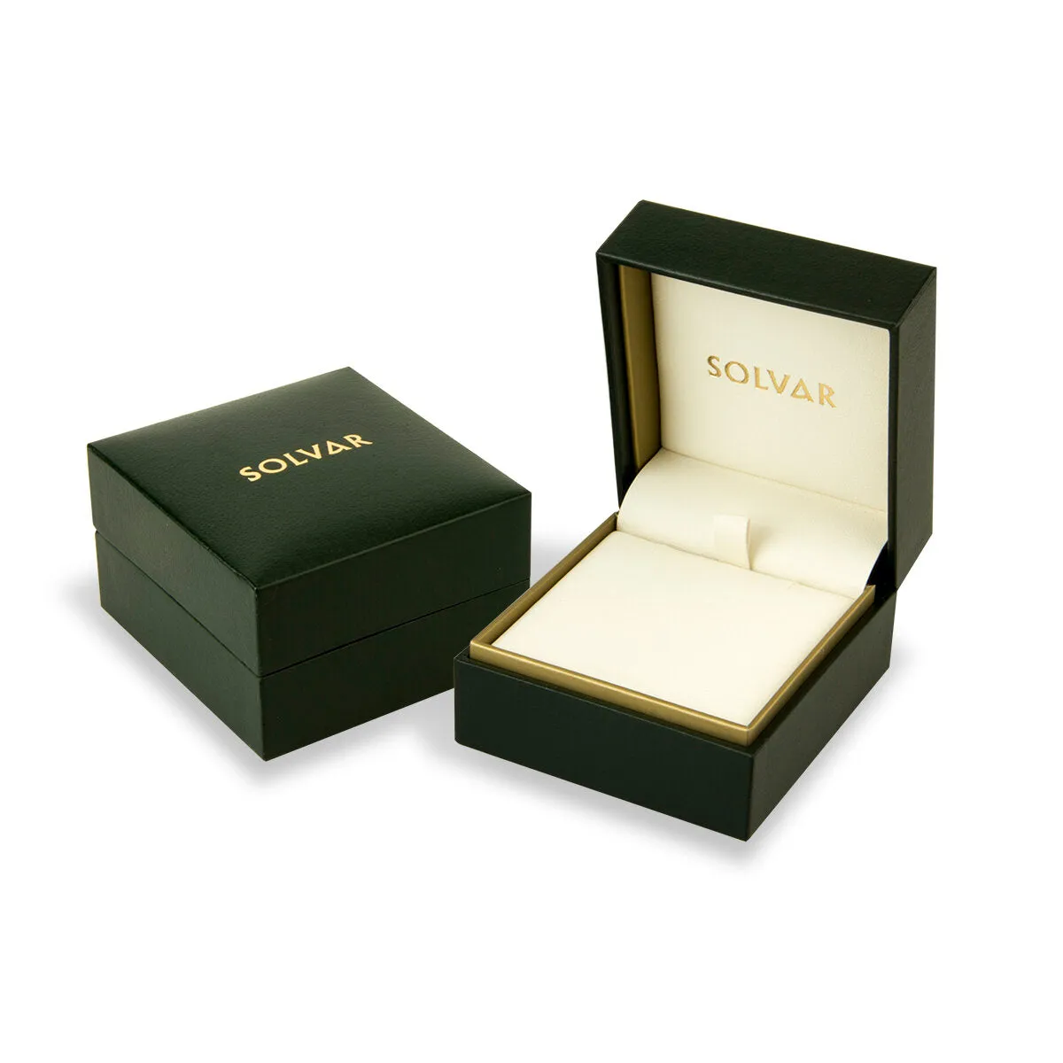 10K Gold Shamrock cz Earrings