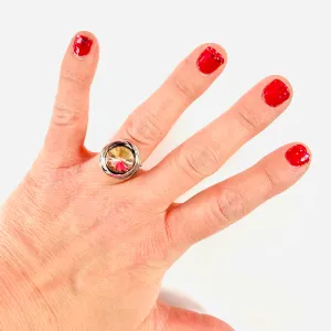 12mm Swirl Ring in Rose Champagne