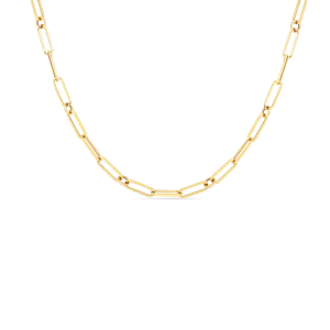 18K Yellow Gold Designer Paperclip Chain 5310167AY340
