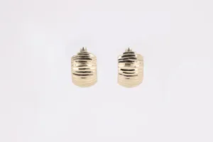 18k Yellow Gold Textured Earrings (1.73g.)