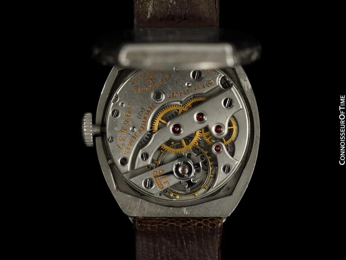 1920's Vacheron & Constantin Vintage Ladies Art Deco Watch - 18K White Gold