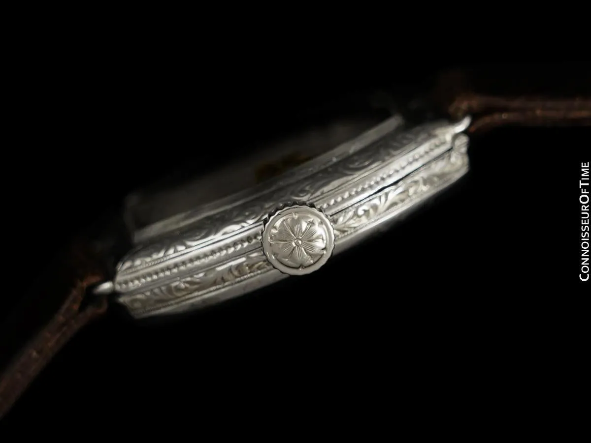 1920's Vacheron & Constantin Vintage Ladies Art Deco Watch - 18K White Gold