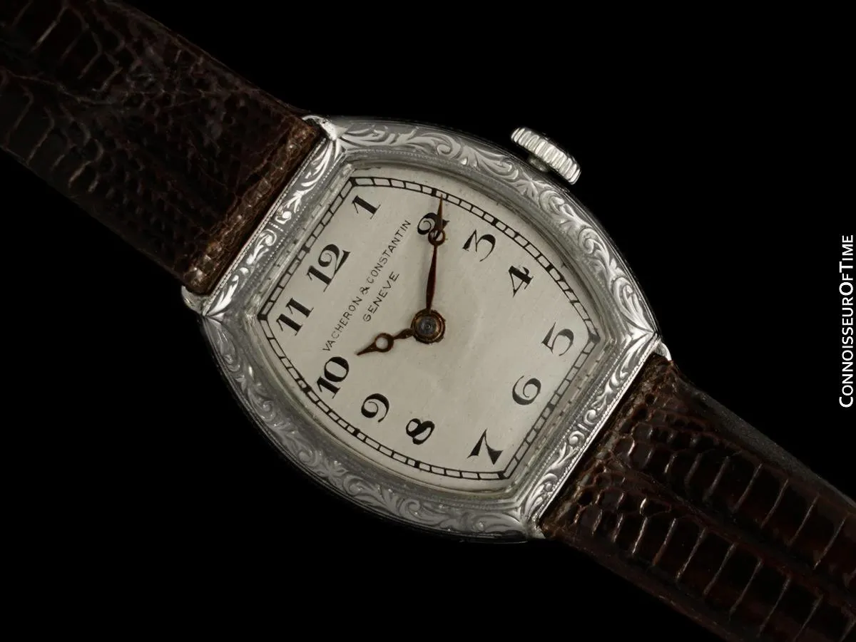 1920's Vacheron & Constantin Vintage Ladies Art Deco Watch - 18K White Gold