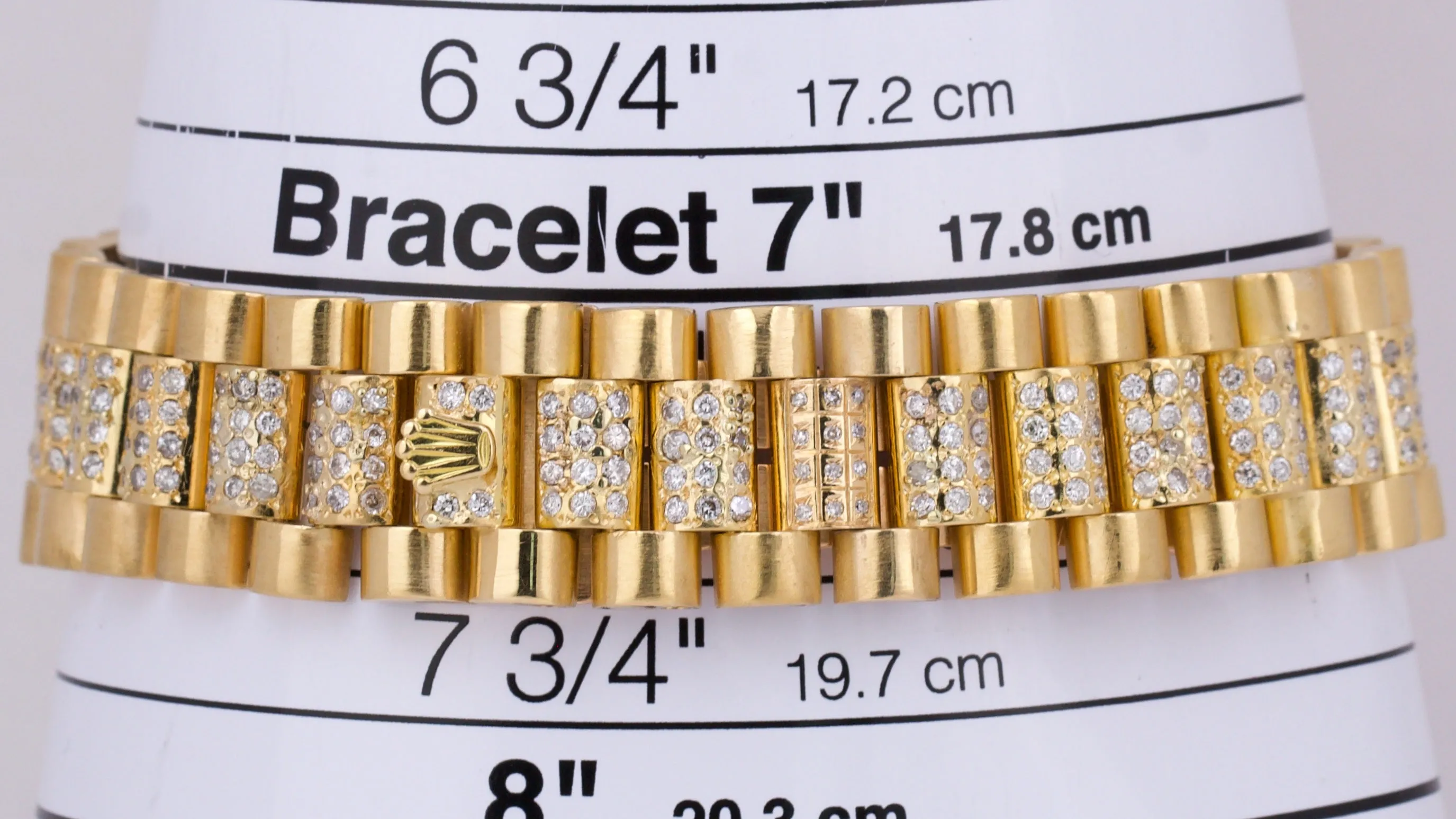 1979 Rolex Day-Date President 36mm DIAMOND PAVE 18K Yellow Gold Watch 18038