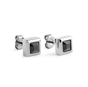 7mm Stainless Steel CZ Studs Sqaure | Italgem Steel