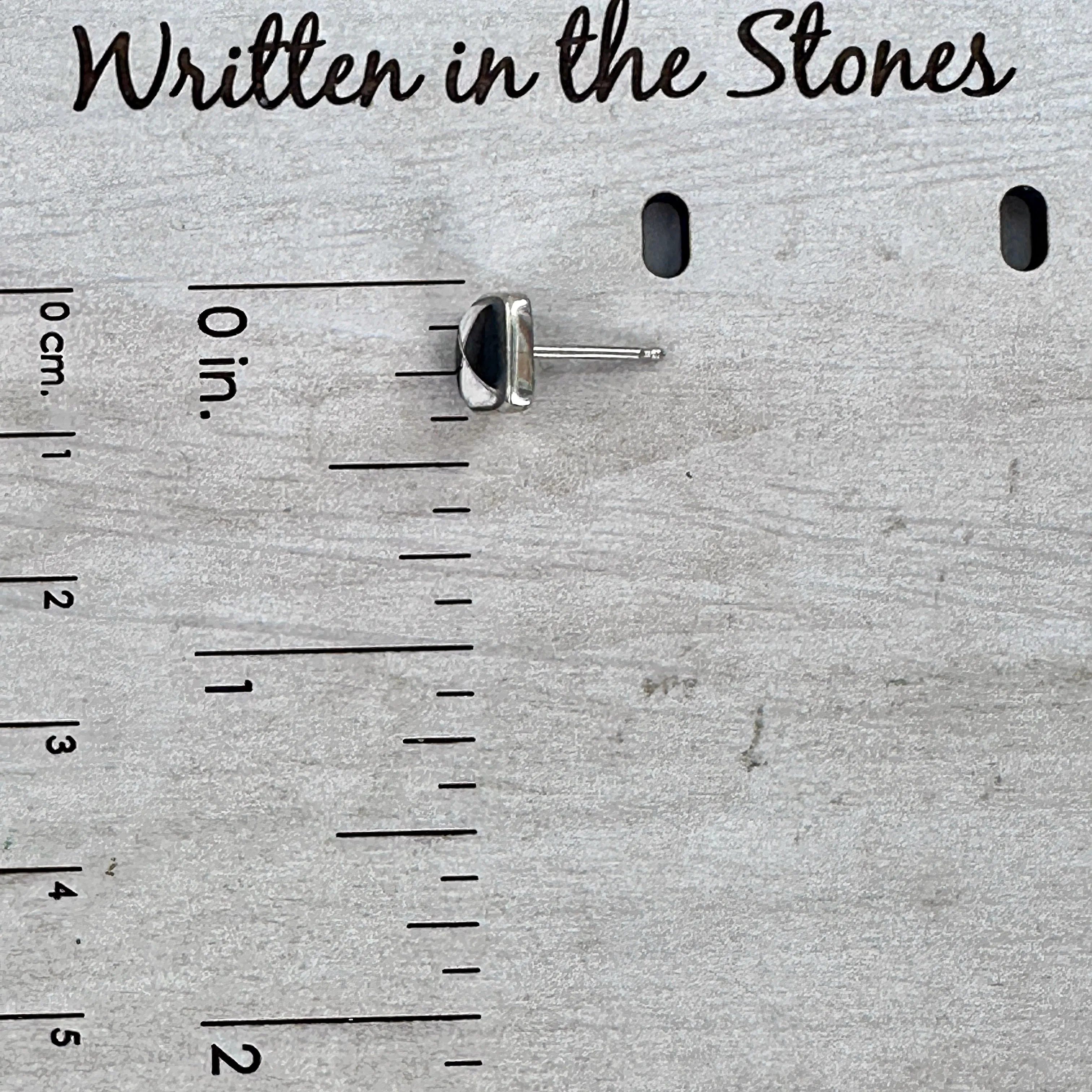 8mm Square Stud Earrings