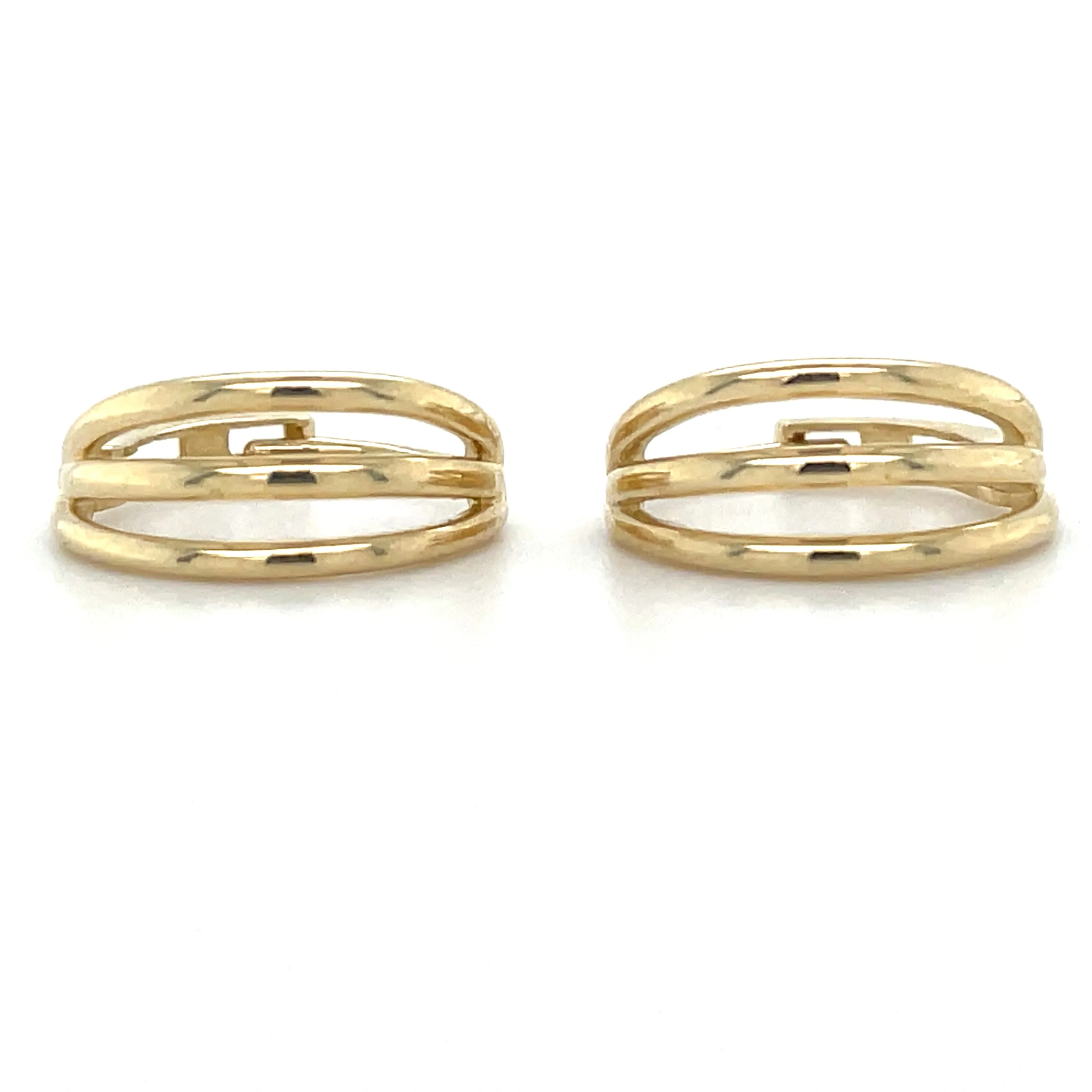 9ct Yellow Gold Triple Hoop Earrings