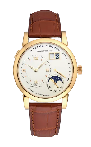 A Lange & Sohne Lange 1 Moonphase 18K Yellow Gold Men's Watch