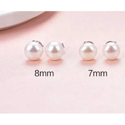 Akoya Fresh Water Pearl Stud Earrings