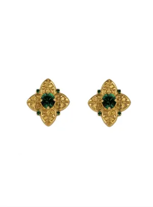 Amalfi Studs - Emerald