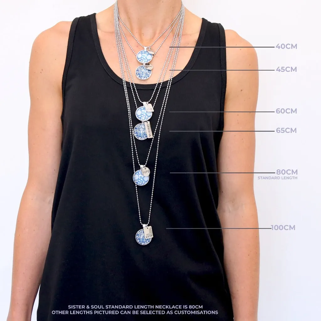 Ball Chain Necklace 100cm - Longer Length (Chain only)