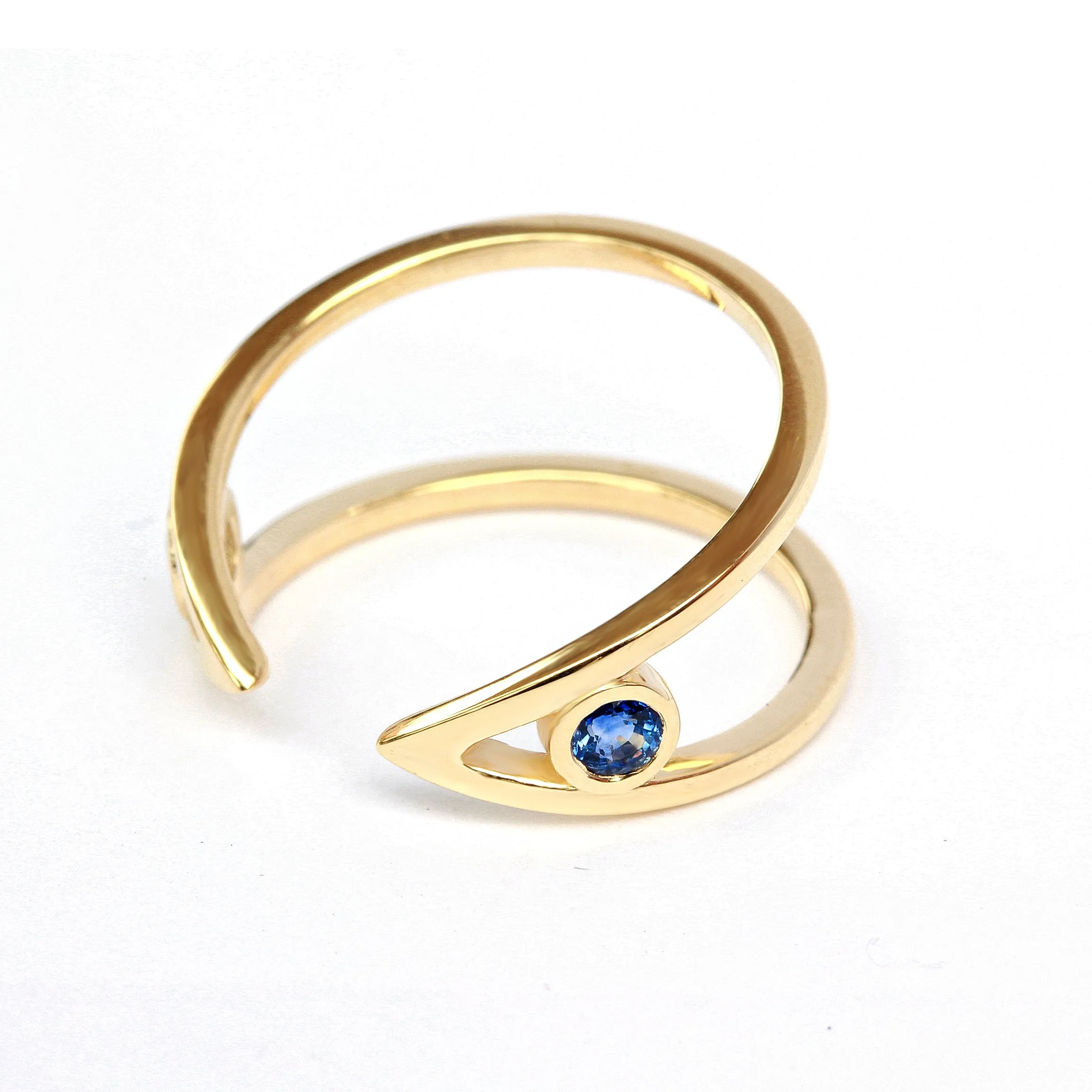 Birthstone Cuff Diamond Ring  ♥