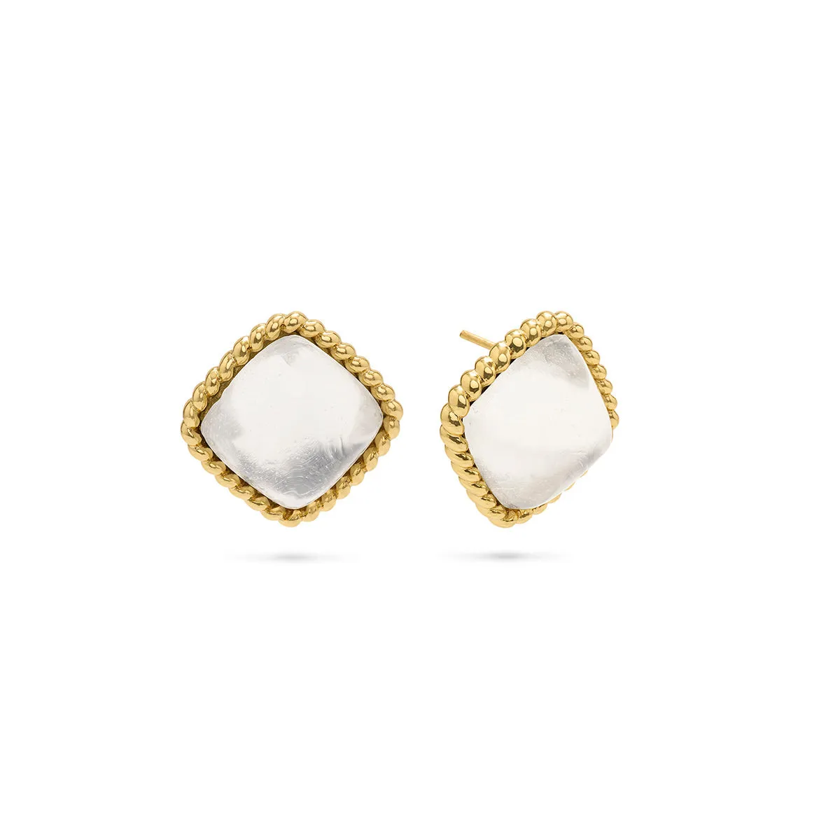 Blandine Stud Earring - Clear Quartz