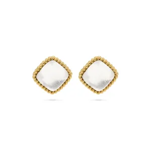 Blandine Stud Earring - Clear Quartz