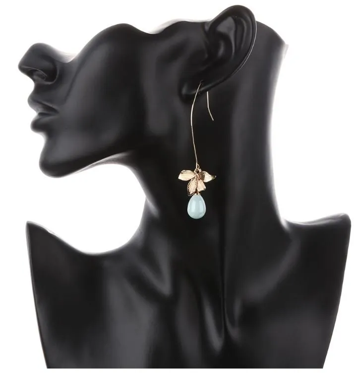Blooming Orchid Dangler Earrings