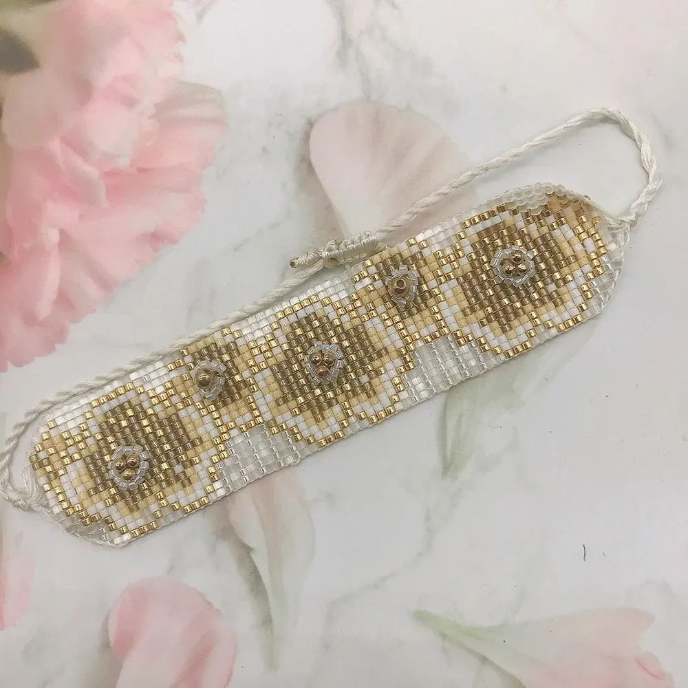 Bohemian Blossom Beaded Bracelet