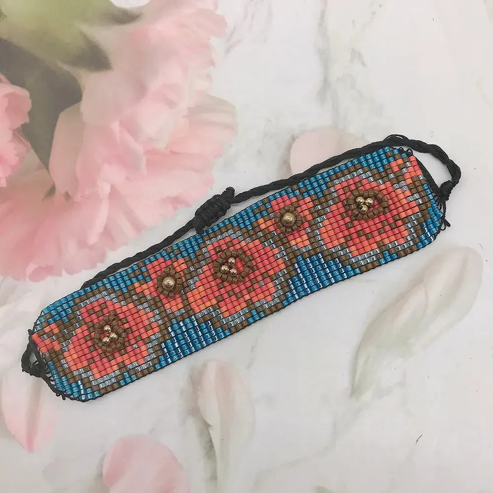 Bohemian Blossom Beaded Bracelet