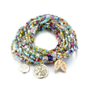 Bohemian Crystal Seed Beads Bracelets