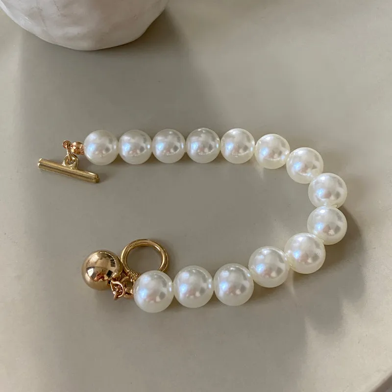 Bohemian Gold Beads Pearl Bracelets