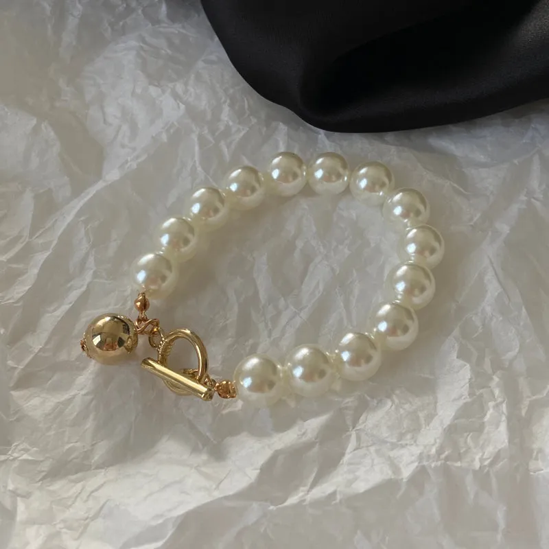 Bohemian Gold Beads Pearl Bracelets