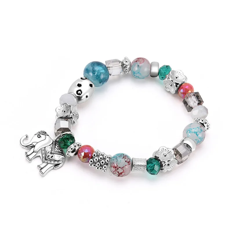 Bohemian Style Mixed Bead Bracelet FashionCreative Pendant