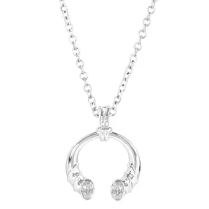 Boudicca Necklace - Crystal CZ Torc