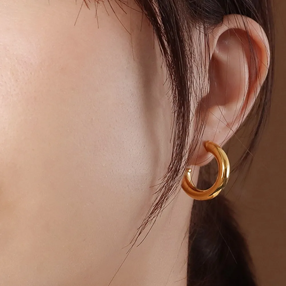 Boxed 3 Pairs of Erica Earrings Set in Gold