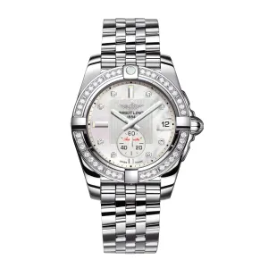 BREITLING Galactic 36mm Automatic Diamond Bezel Ladies Watch A3733053/A717 376A