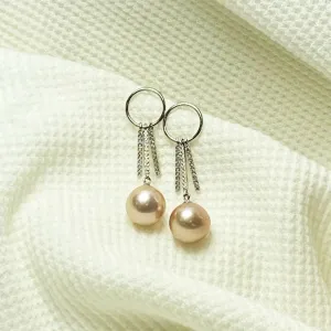 Candace Fresh Water Pearl Circle Drop Earrings