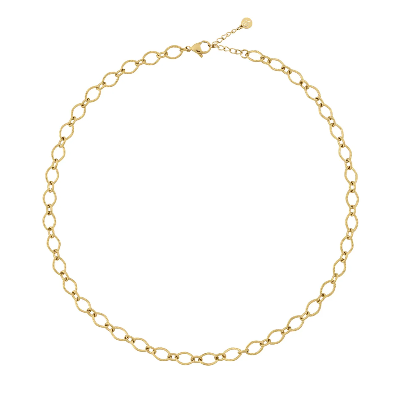 Carreau Chain Necklace Gold