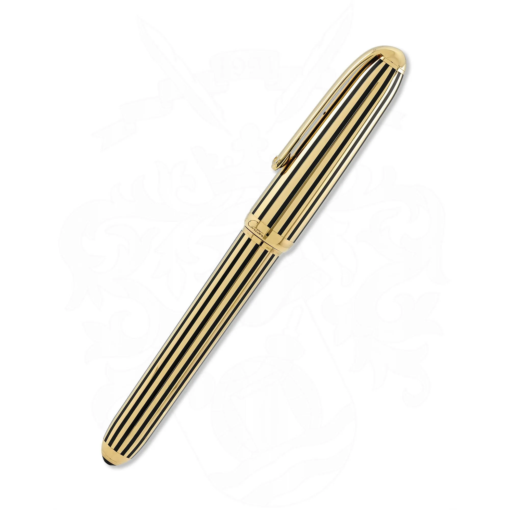 Cartier Dandy Louis Gold and Lacquer Foutain Pen LE