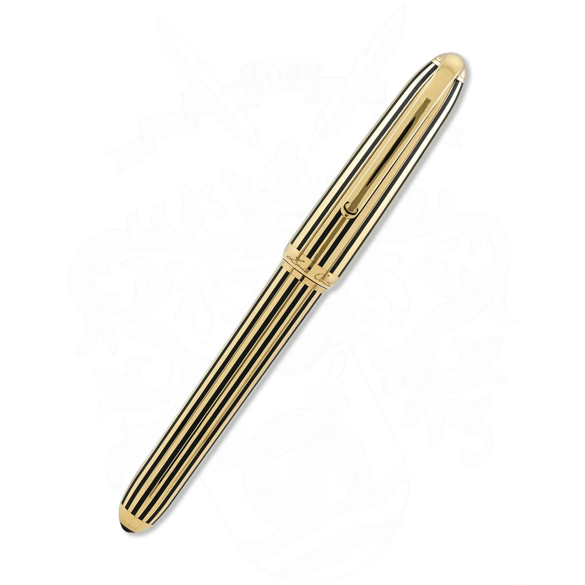 Cartier Dandy Louis Gold and Lacquer Foutain Pen LE