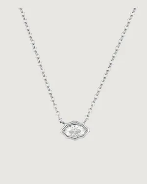 CHAKRA DIAMOND NECKLACE SILVER