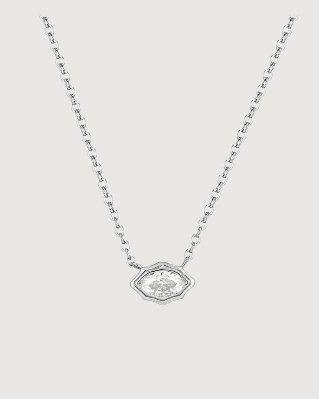CHAKRA DIAMOND NECKLACE SILVER