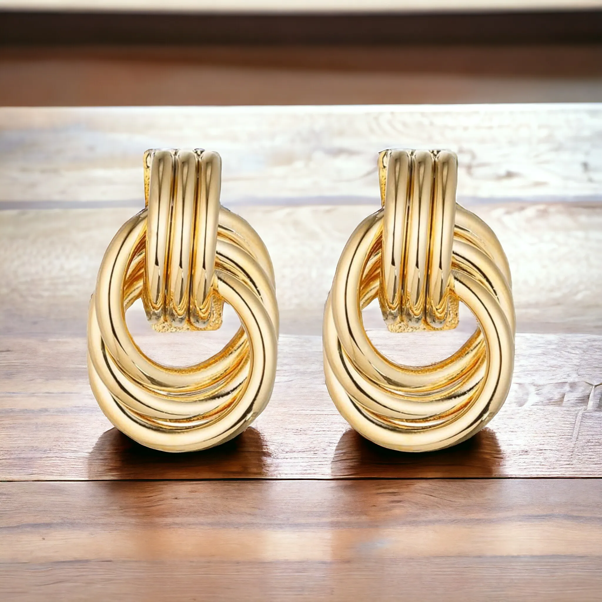 CHARTER CLUB Gold Knot Earrings