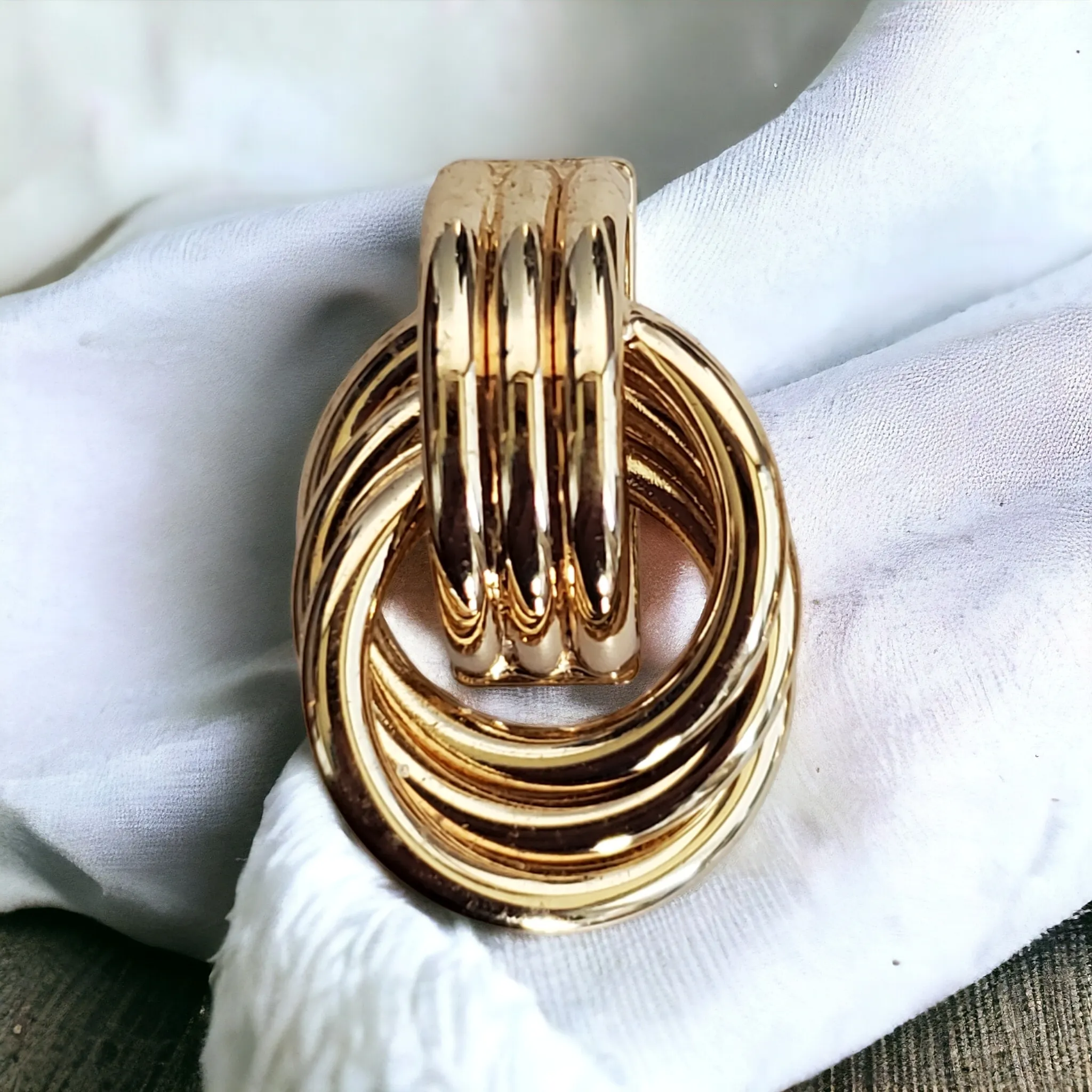 CHARTER CLUB Gold Knot Earrings