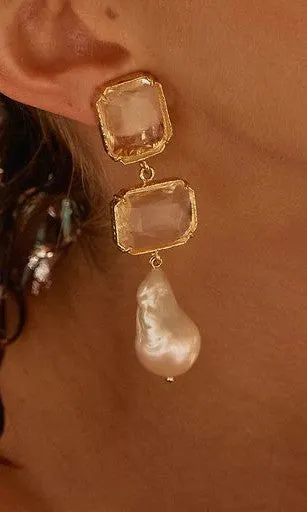 Christie Nicolaides Daphne Earrings - Clear