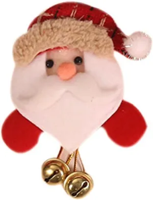 Christmas LED Flashing Brooch Pins Lighted Brooch Christmas Brooch Santa Elk Reindeer Bear Xmas Brooch Christmas Ornaments Kids Children Festival Christmas Gifts Party Supplies favors