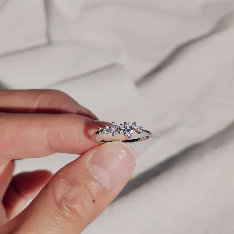 Classic Irregular Shiny Star Plum Ring Jewelry Accessories