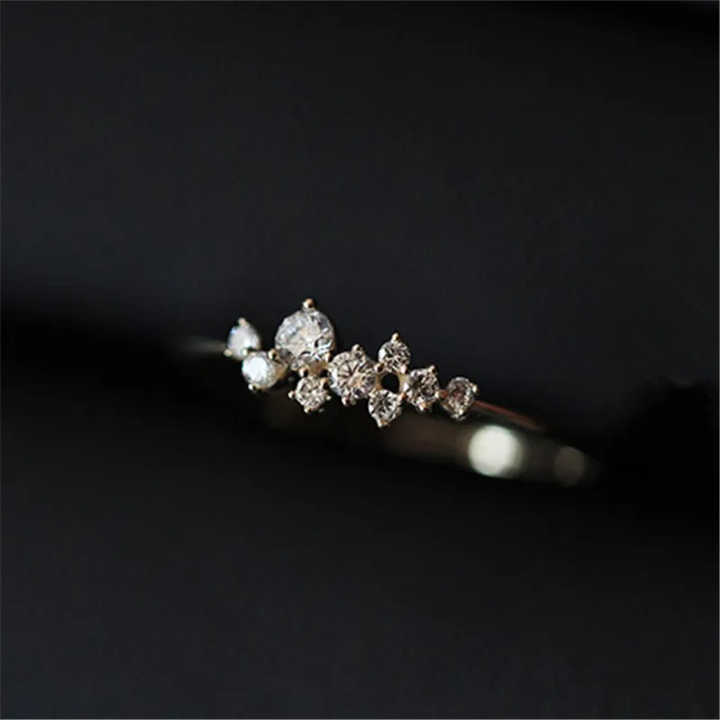 Classic Irregular Shiny Star Plum Ring Jewelry Accessories