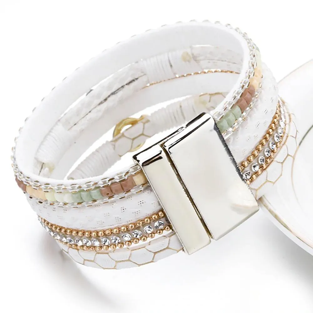 Classic White Multi-layer Bohemian Bracelets