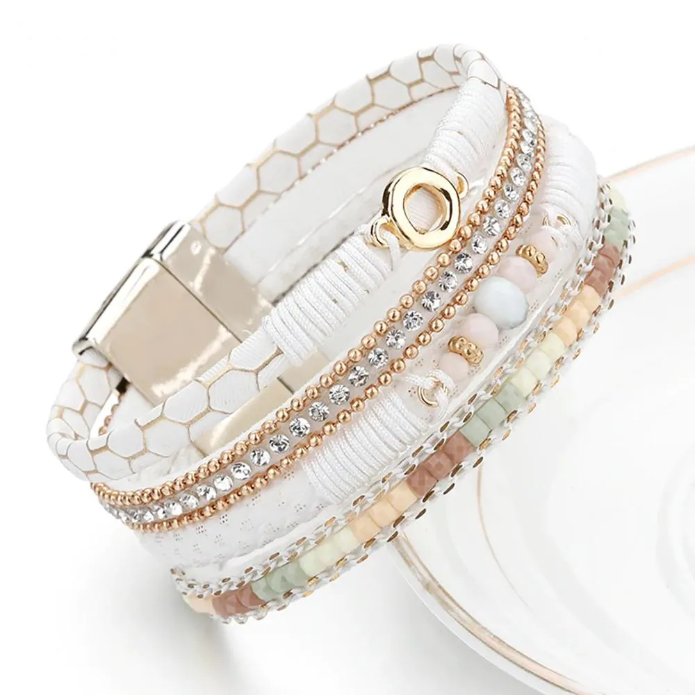 Classic White Multi-layer Bohemian Bracelets