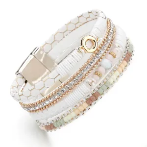 Classic White Multi-layer Bohemian Bracelets