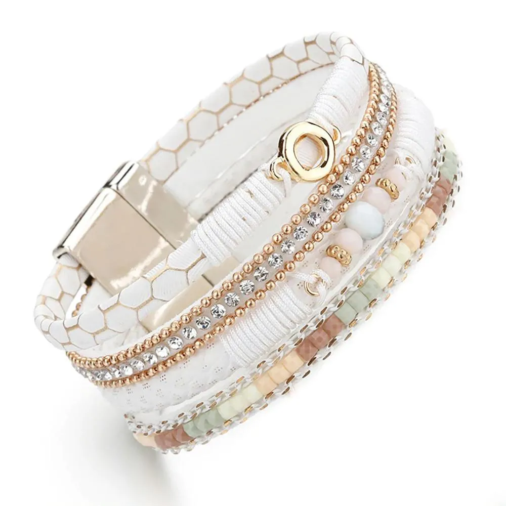 Classic White Multi-layer Bohemian Bracelets