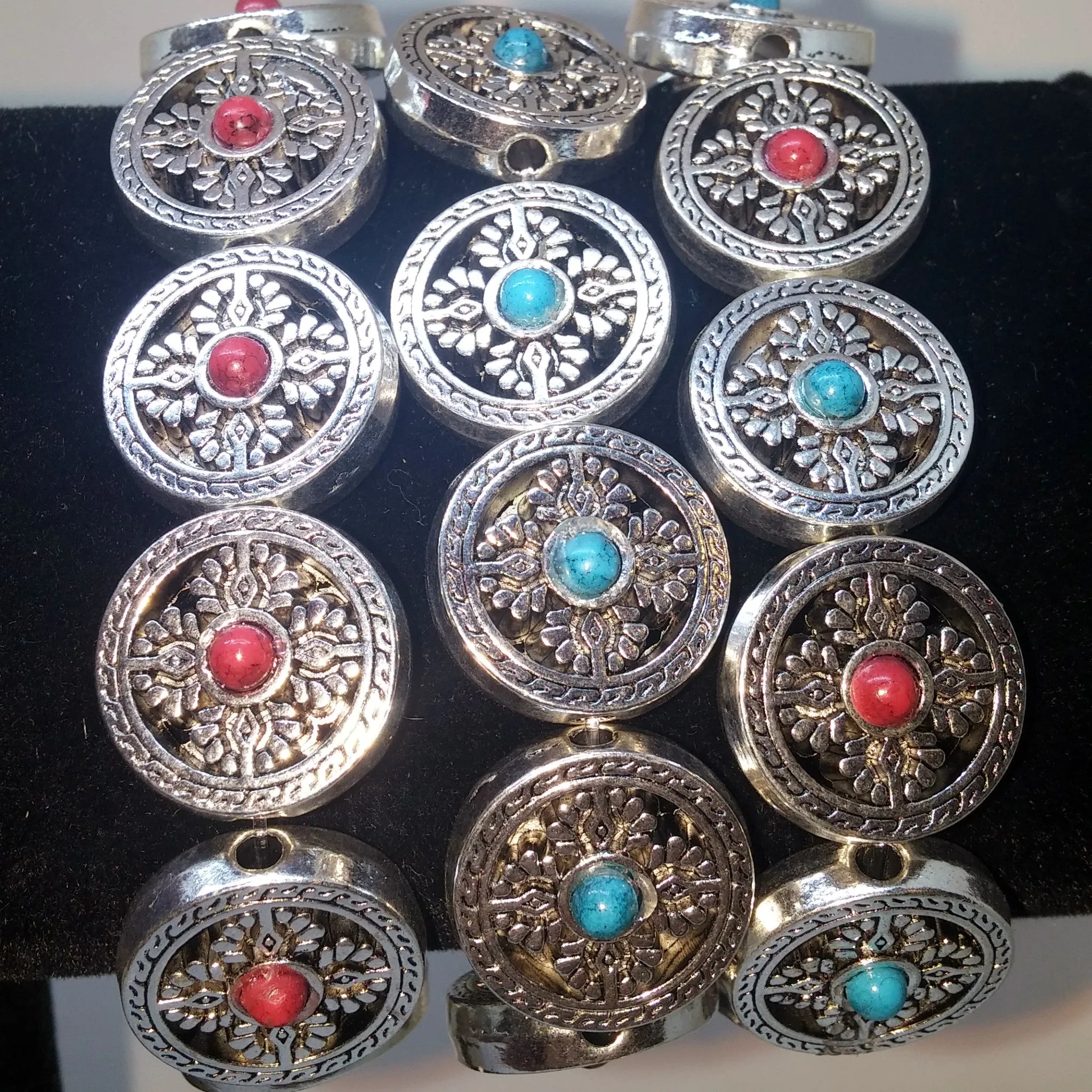 CONVERTIBLE TURKISH FLORAL COIN BRACELET