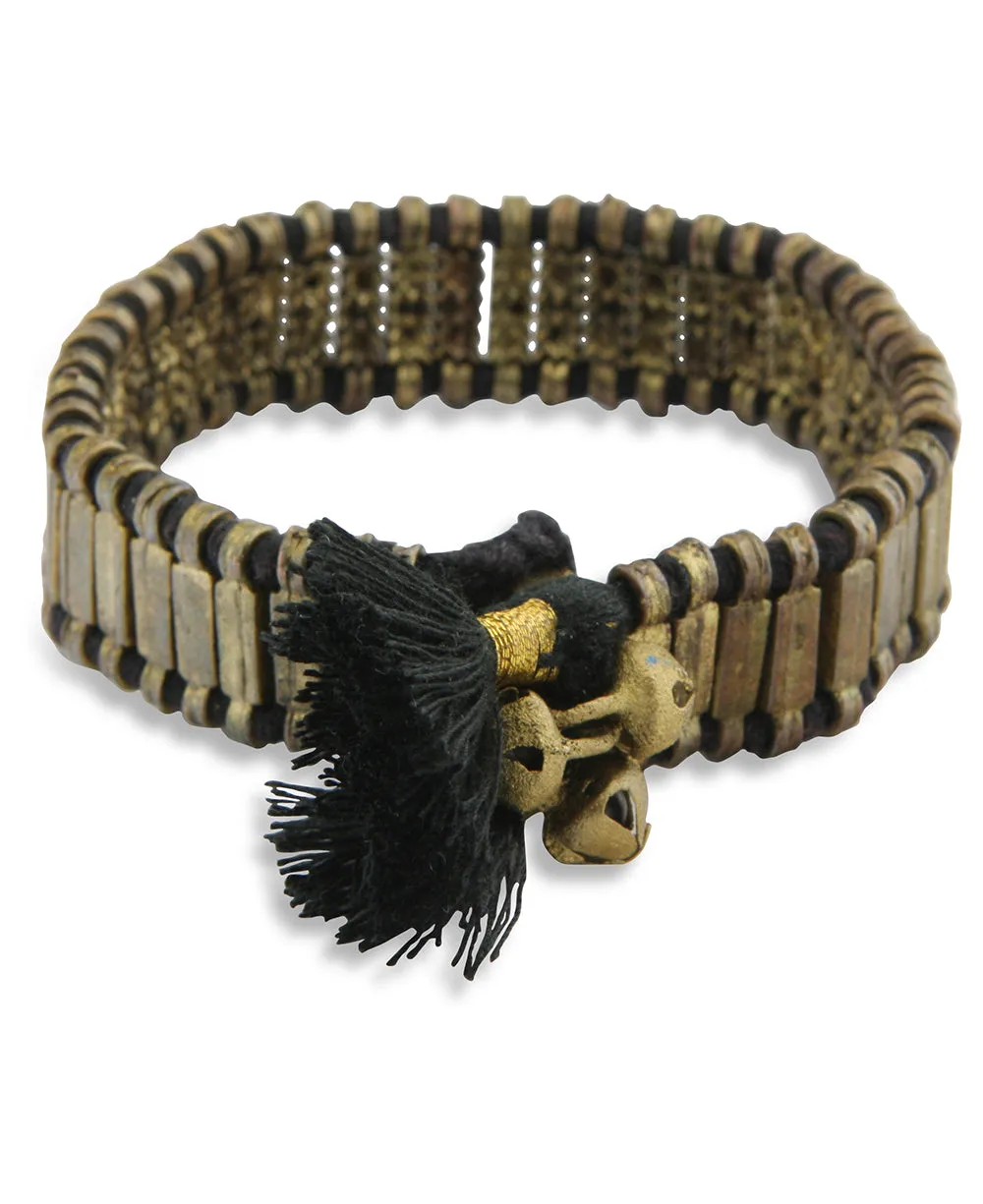 Court Dancer Bell and Bead Bracelet, India
