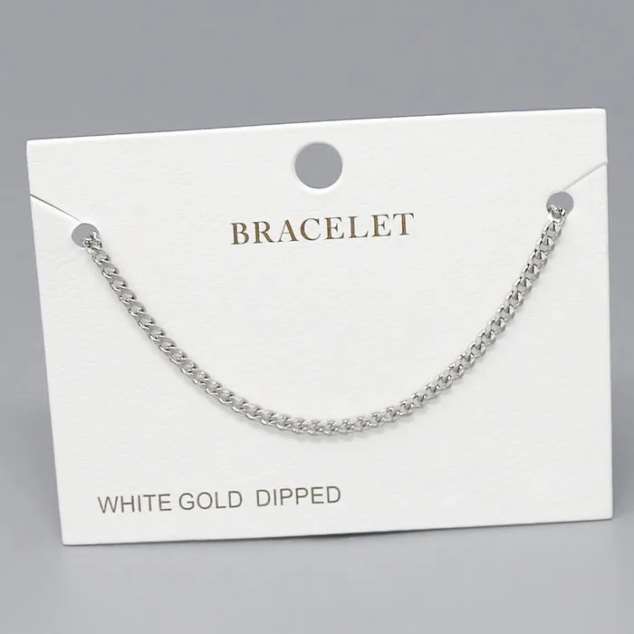 Curb Chain Gold Dipped Bracelet