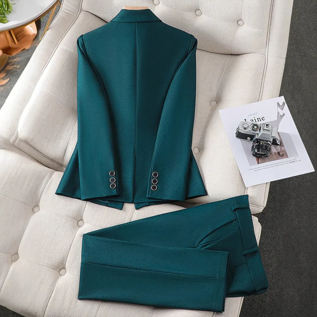 Dames Blazerset - Tijdloze Stijl - Hoge Kwaliteit, Comfortabele Pasvorm - Elegant en Modieus